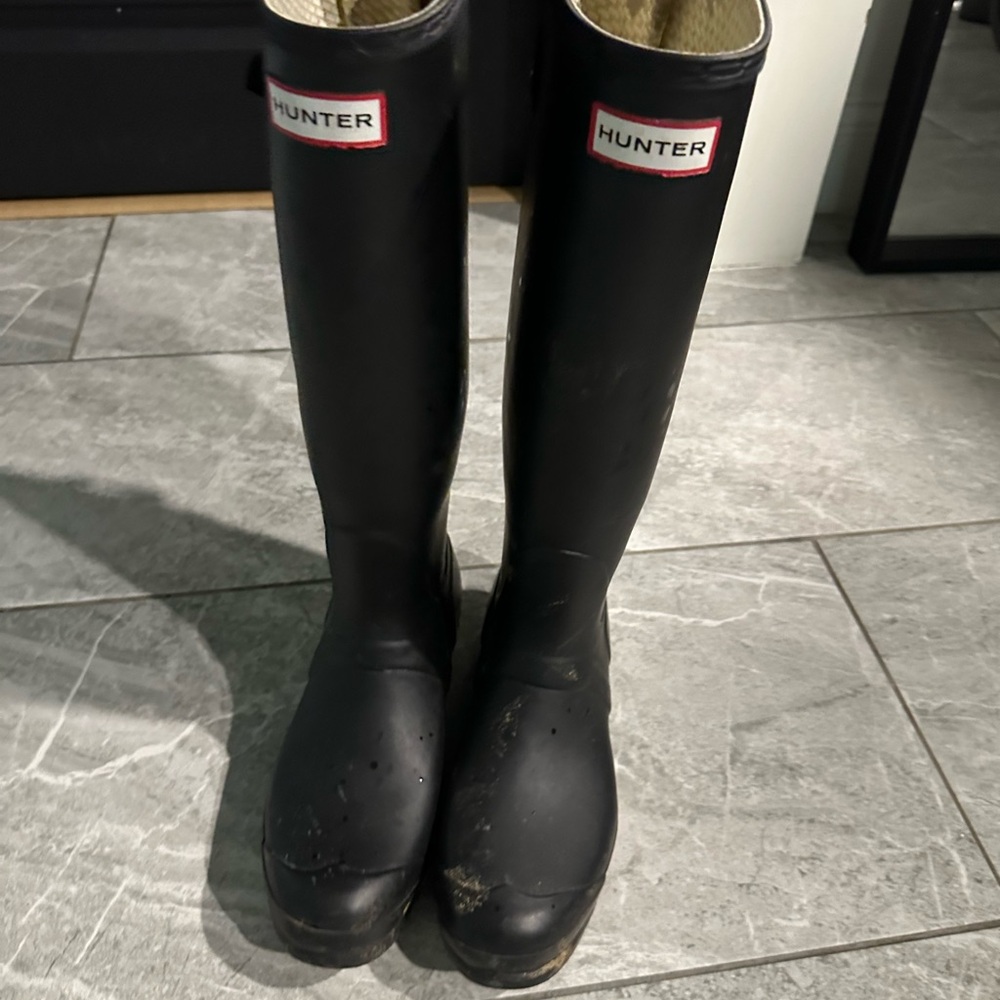 Hunter Classic Black Tall Boots
